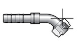 Aeroquip E-Z Clip 45 Degree Female Rotolock Compressor Fitting with No. 12 Hose Size - Red Dot 75R75212 - RD-5-11830-1P