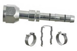 MEI EZ-Clip Female O-Ring Straight Fitting without Port - No. 6 Fitting/No. 8 Hose Size - 4428EZ