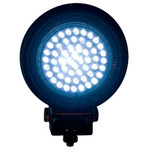 Heavy Duty Lighting 54 LED White Round Work Light with Rubber Housing and Clear Lens - HD47554WL