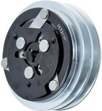 Sanden SD7H15 2 Grooves A/C Clutch 24V 1 Wire with Ground - Keyed Shaft - MEI 5132