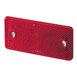 Hella 3326 Series Red Rectangular Reflex Reflector with Adhesive - Bulk Pkg - 003326031