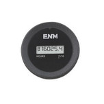 ENM 6-Digit Epoxy Encapsulated EEPROM Memory LCD Hour Meter 4.5 - 60V DC/AC - Round Case Mount without Holes - T44A65A