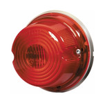 Hella 1259 Series Red Tail Lamp with Chrome Base - 001259751