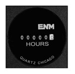 ENM 6-Digit Square Mount Quartz AC Electronic Hour Meter 24V AC - T50E4