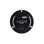 ENM 6-Digit Quartz AC Electronic Hour Meter II 230V AC with NEMA 4x/12 Gasket - Round 3-Hole Bezel - T50B112