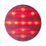 Heavy Duty Lighting 2.5 in. 13 LED Red Round Clearance Marker Light with Clear Lens - HD25013RC