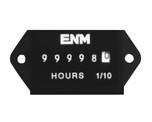 ENM 6-Digit Quartz Electronic Miniature AC Hour Meter III 115V AC Dual Voltage/Frequency - Back of Panel Mount with 2-Screws - T51K2