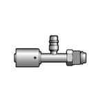 Red Dot Straight Male O-Ring Refrigerant Steel Fitting 6 x 6 with R134a Charge Port - 70R4316S / RD-5-12290-0P