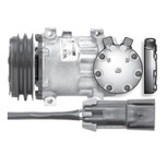 Sanden Compressor Model 7H15 12V R134a with 132mm A2 Groove Clutch and JD Head - 75R84192 / RD-5-10265-0P by Red Dot