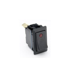 Cole Hersee Rocker Switch 25A 12V SPST On-Off  with Red Lens - Boxed - 58327-01