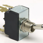 Cole Hersee Standard Heavy Duty DPST On-Off Toggle Switch with 4 Blade Terminals - Bulk Pkg - 55017