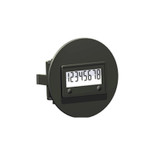 Trumeter Model 3410 Electronic LCD AC/DC Hour Meter 2-Hole Case 1/4 in. Spade Terminals Remote Reset - 3410-0010