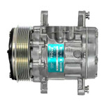 Sanden Compressor Model SD7B10 12V R134a with 112mm 6Gr Clutch and Body Port Head - MEI 57176