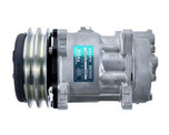Sanden Compressor Model SD7H15HD 24V R134a with 132mm 2Gr Clutch and WZ Head - MEI 58045