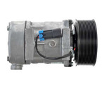 Sanden Compressor Model SD7H15-Super HD 12V R134a with 126mm 12Gr Clutch and GQ Head - MEI 5402