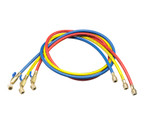 Yellow Jacket HBVV-36-RYB 1/4 in. 3-Pak PLUS II Hoses 36 in. with Compact Ball Valves - 29983