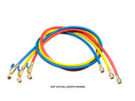 Yellow Jacket HBVV-60-RYB 1/4 in. 3-Pak PLUS II Hoses 60 in. with Compact Ball Valves - 29985