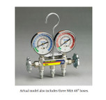 Yellow Jacket NH3 Ammonia Manifold and Gauges with Three NHA 48 in. Hoses - 40193