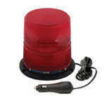 Meteorlite 22050 Series High Profile Beacon 12-48VDC with Red LEDs and Lens - Magnetic Mount - SY22050HM-R by Superior Signal 