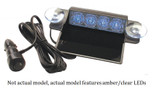 Meteorlite SYLED04TD-MAX Series Amber/Clear LED Dash/Deck Light 12-24VDC - SYLED04TD-MAX-AC by Superior Signal 