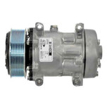 Sanden Compressor Model FLX7 24V with 119mm Clutch and Horizontal Pad Fitting - 20-14327-AM by Omega