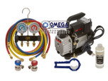 Omega Charging Service Kit with Vacuum Pump - 41-VP2SKIT