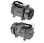 Sanden Compressor Model SD7H15 12V with 125mm Clutch and Horizontal O-Ring Fitting - 20-09979 by Omega