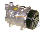 Seltec Compressor Model TM-13HA 12V with 123mm Clutch and Vertical O-Ring Fitting - 20-42314 by Omega