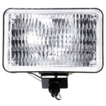 Signal-Stat 4x6 in. 1 Bulb 1450 Lumen Black Rectangular Halogen Work Light 12V by Truck-Lite - 627WD