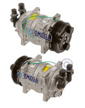 Seltec Compressor Model TM-15HS 24V with 123mm Clutch and Vertical O-Ring Fitting - 20-45032 by Omega