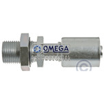 Omega Straight Bulkhead Fitting No. 6 MIO x No. 6 Beadlock - 35-S1701