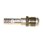 Omega Aluminum Fitting No. 10 Male Flare x No. 10 Barbed Straight - 35-11203