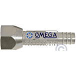 Omega Aluminum Fitting No. 6 Female Flare x No. 6 Barb Straight - 35-11101