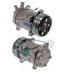 Sanden Compressor Model SD5H14 12V with 132mm Clutch Diameter and Vertical O-Ring Fitting - 20-10186 by Omega