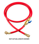 Yellow Jacket 25 ft. Red Plus II 1/4 in. Hose with FlexFlow Valve - 25725