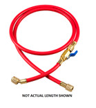 Yellow Jacket 50 ft. Red Plus II 1/4 in. Hose with FlexFlow Valve - 25750