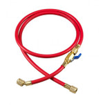 Yellow Jacket 100 ft. Red Plus II 1/4 in. Hose with FlexFlow Valve - 25799