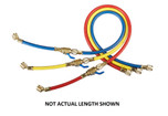 Yellow Jacket 60 in. 3-Pak PLUS II 1/4 in. RYB Hoses with FlexFlow Valve - 25985