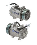 Sanden Compressor Model SD7H15 24V with 119mm Clutch Diameter and Pad Fitting - 20-14066 by Omega