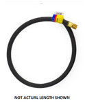 Yellow Jacket CBC-72 Plus II Heavy Duty Charging/Vacuum Hose 72 in. 1/2 in. x 3/8 in. - 19272