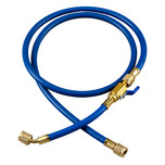 Yellow Jacket 60 in. Blue Plus II 1/4 in. Hose with FlexFlow Valve - 25260