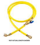 Yellow Jacket 48 in. Yellow Plus II 1/4 in. Hose with FlexFlow Valve - 25048