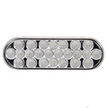 Signal-Stat 24 Diode Clear Oval LED Back-Up Light 12V by Truck-Lite - 6060C