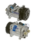 Sanden Compressor Model SD7H15 12V with 119mm Clutch Diameter and HTO Fitting - 20-04734-AM by Omega