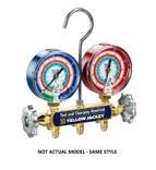 Yellow Jacket Series 41 Manifold Only C Red/Blue 3-1/8 in. Gauges KPa/PSI R22/134a/404A - 41852