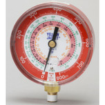 Yellow Jacket 3-1/8 in. 80mm Dry Manifold Red Pressure Certified Gauge F 0-800 PSI R22/404A/410A - 49237
