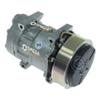 Sanden Compressor Model SD7H15 24V with 132mm Clutch Diameter and Pad Fitting - 20-18112 by Omega