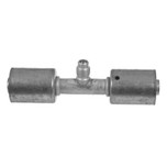 Omega Straight Splicer Aluminum Fitting No. 8 Beadlock with R12-3/16 in. Port - 35-B6102-2