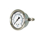 PIC 0-200 PSI Glycerine Filled Pressure Gauge 2 in. with Stainless Steel Case and 1/4 in. NPT Male - 203L-204G