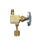 Yellow Jacket 2 Port Valve 1/4 in. QC Female with CH14 Depressor x 1/4 in. Male Flare with Schrader - 40350